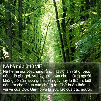 Nê-hê-mi-a 8:10 VIE Bible Verse Image