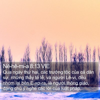 Nê-hê-mi-a 8:13 VIE Bible Verse Image