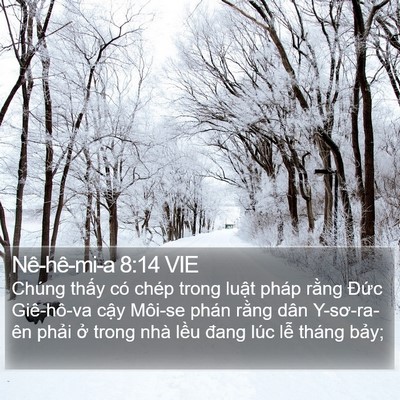 Nê-hê-mi-a 8:14 VIE Bible Verse Image