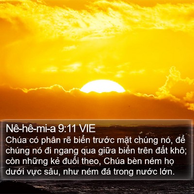 Nê-hê-mi-a 9:11 VIE Bible Verse Image