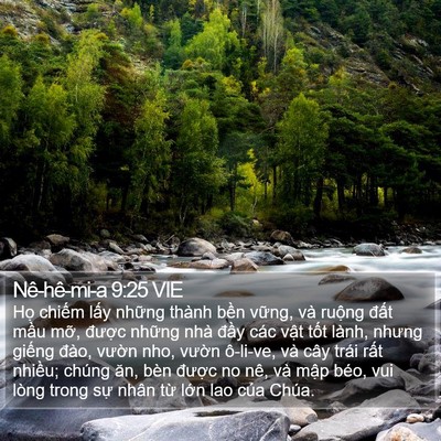 Nê-hê-mi-a 9:25 VIE Bible Verse Image