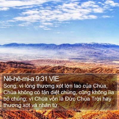 Nê-hê-mi-a 9:31 VIE Bible Verse Image