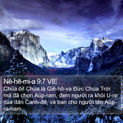 Nê-hê-mi-a 9:7 VIE Bible Verse Image