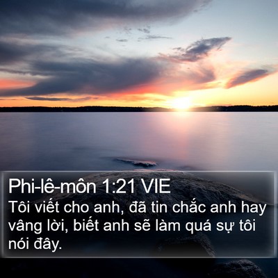 Phi-lê-môn 1:21 VIE Bible Verse Image