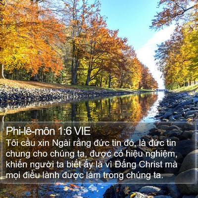 Phi-lê-môn 1:6 VIE Bible Verse Image