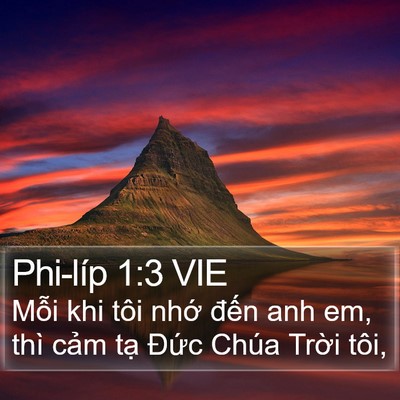 Phi-líp 1:3 VIE Bible Verse Image