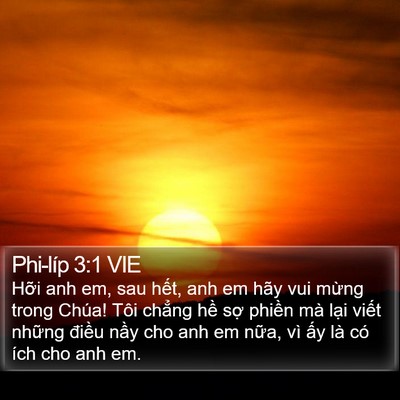 Phi-líp 3:1 VIE Bible Verse Image