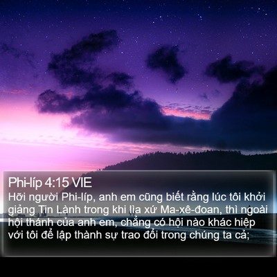 Phi-líp 4:15 VIE Bible Verse Image