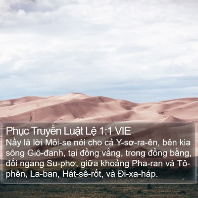 Phục Truyền Luật Lệ 1:1 VIE Bible Verse Image