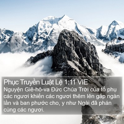 Phục Truyền Luật Lệ 1:11 VIE Bible Verse Image