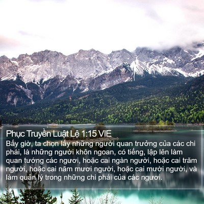 Phục Truyền Luật Lệ 1:15 VIE Bible Verse Image