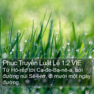 Phục Truyền Luật Lệ 1:2 VIE Bible Verse Image