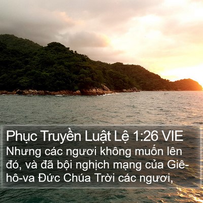 Phục Truyền Luật Lệ 1:26 VIE Bible Verse Image