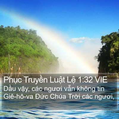 Phục Truyền Luật Lệ 1:32 VIE Bible Verse Image