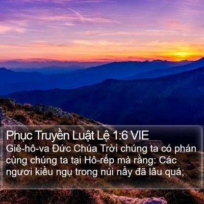 Phục Truyền Luật Lệ 1:6 VIE Bible Verse Image