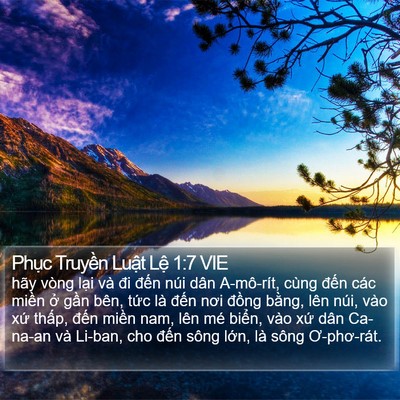 Phục Truyền Luật Lệ 1:7 VIE Bible Verse Image
