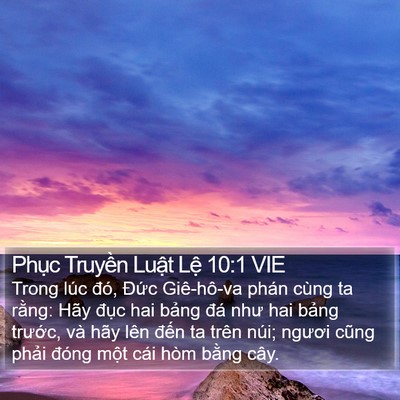 Phục Truyền Luật Lệ 10:1 VIE Bible Verse Image