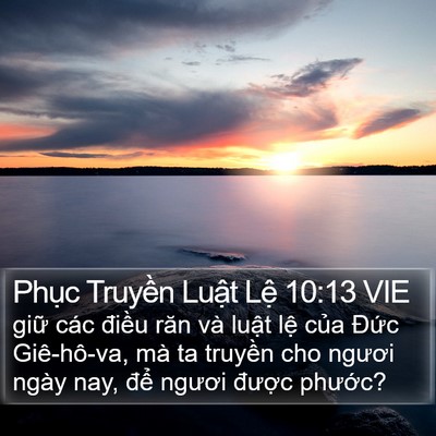 Phục Truyền Luật Lệ 10:13 VIE Bible Verse Image