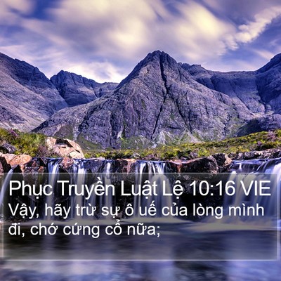 Phục Truyền Luật Lệ 10:16 VIE Bible Verse Image