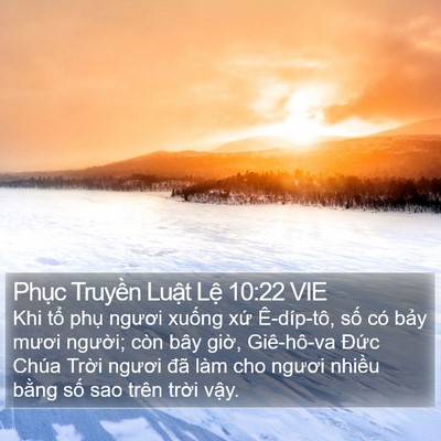 Phục Truyền Luật Lệ 10:22 VIE Bible Verse Image