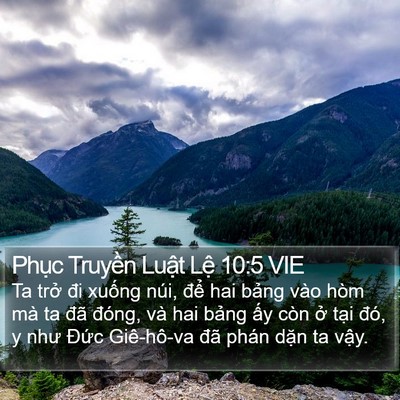 Phục Truyền Luật Lệ 10:5 VIE Bible Verse Image