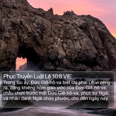 Phục Truyền Luật Lệ 10:8 VIE Bible Verse Image