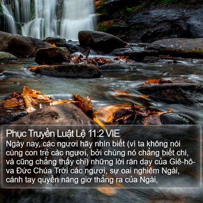 Phục Truyền Luật Lệ 11:2 VIE Bible Verse Image