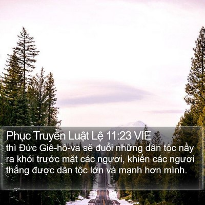Phục Truyền Luật Lệ 11:23 VIE Bible Verse Image