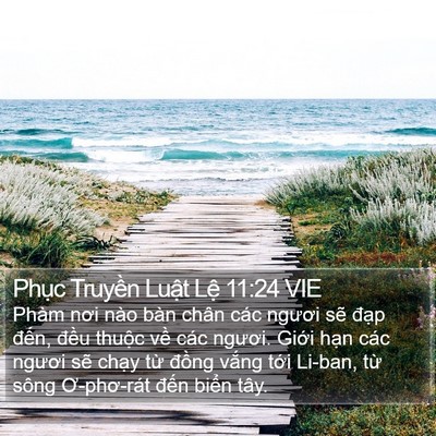 Phục Truyền Luật Lệ 11:24 VIE Bible Verse Image
