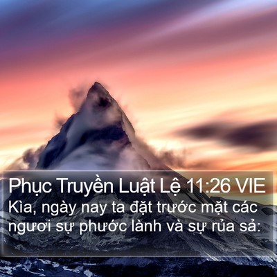 Phục Truyền Luật Lệ 11:26 VIE Bible Verse Image