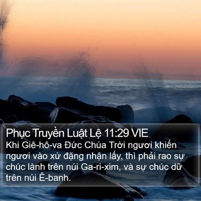 Phục Truyền Luật Lệ 11:29 VIE Bible Verse Image