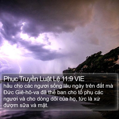 Phục Truyền Luật Lệ 11:9 VIE Bible Verse Image