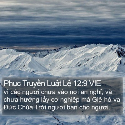 Phục Truyền Luật Lệ 12:9 VIE Bible Verse Image