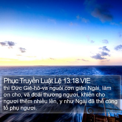 Phục Truyền Luật Lệ 13:18 VIE Bible Verse Image