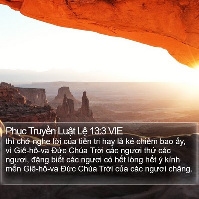 Phục Truyền Luật Lệ 13:3 VIE Bible Verse Image