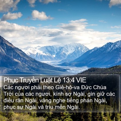 Phục Truyền Luật Lệ 13:4 VIE Bible Verse Image