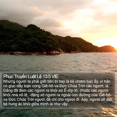 Phục Truyền Luật Lệ 13:5 VIE Bible Verse Image