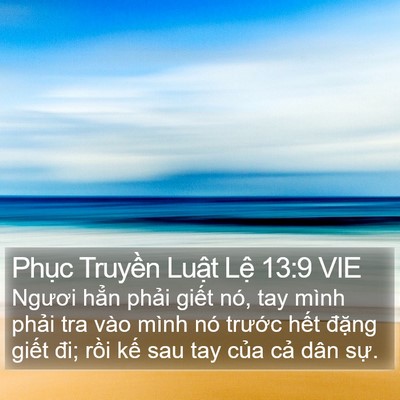 Phục Truyền Luật Lệ 13:9 VIE Bible Verse Image