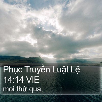 Phục Truyền Luật Lệ 14:14 VIE Bible Verse Image