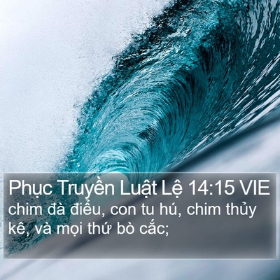 Phục Truyền Luật Lệ 14:15 VIE Bible Verse Image