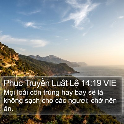 Phục Truyền Luật Lệ 14:19 VIE Bible Verse Image