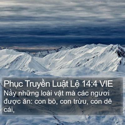 Phục Truyền Luật Lệ 14:4 VIE Bible Verse Image