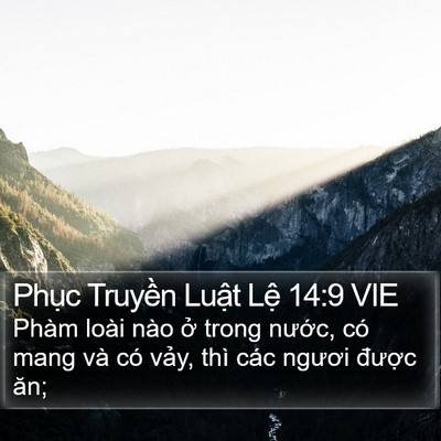 Phục Truyền Luật Lệ 14:9 VIE Bible Verse Image