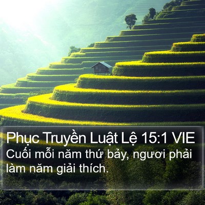 Phục Truyền Luật Lệ 15:1 VIE Bible Verse Image