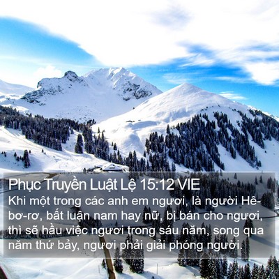Phục Truyền Luật Lệ 15:12 VIE Bible Verse Image