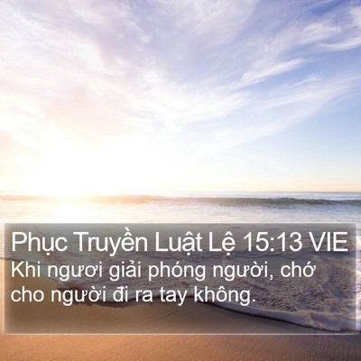 Phục Truyền Luật Lệ 15:13 VIE Bible Verse Image