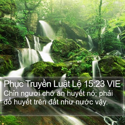 Phục Truyền Luật Lệ 15:23 VIE Bible Verse Image
