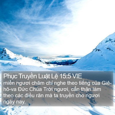 Phục Truyền Luật Lệ 15:5 VIE Bible Verse Image