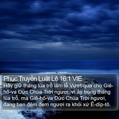 Phục Truyền Luật Lệ 16:1 VIE Bible Verse Image