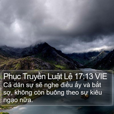 Phục Truyền Luật Lệ 17:13 VIE Bible Verse Image